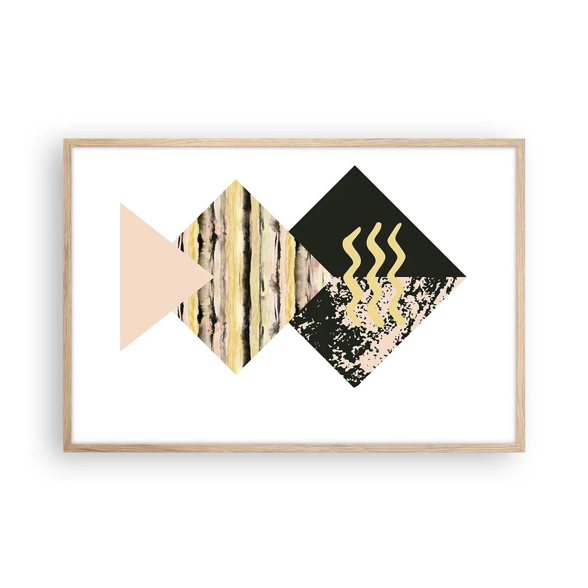 Poszter világos tölgy keretben - Nem olyan egyszerű - 91x61 cm