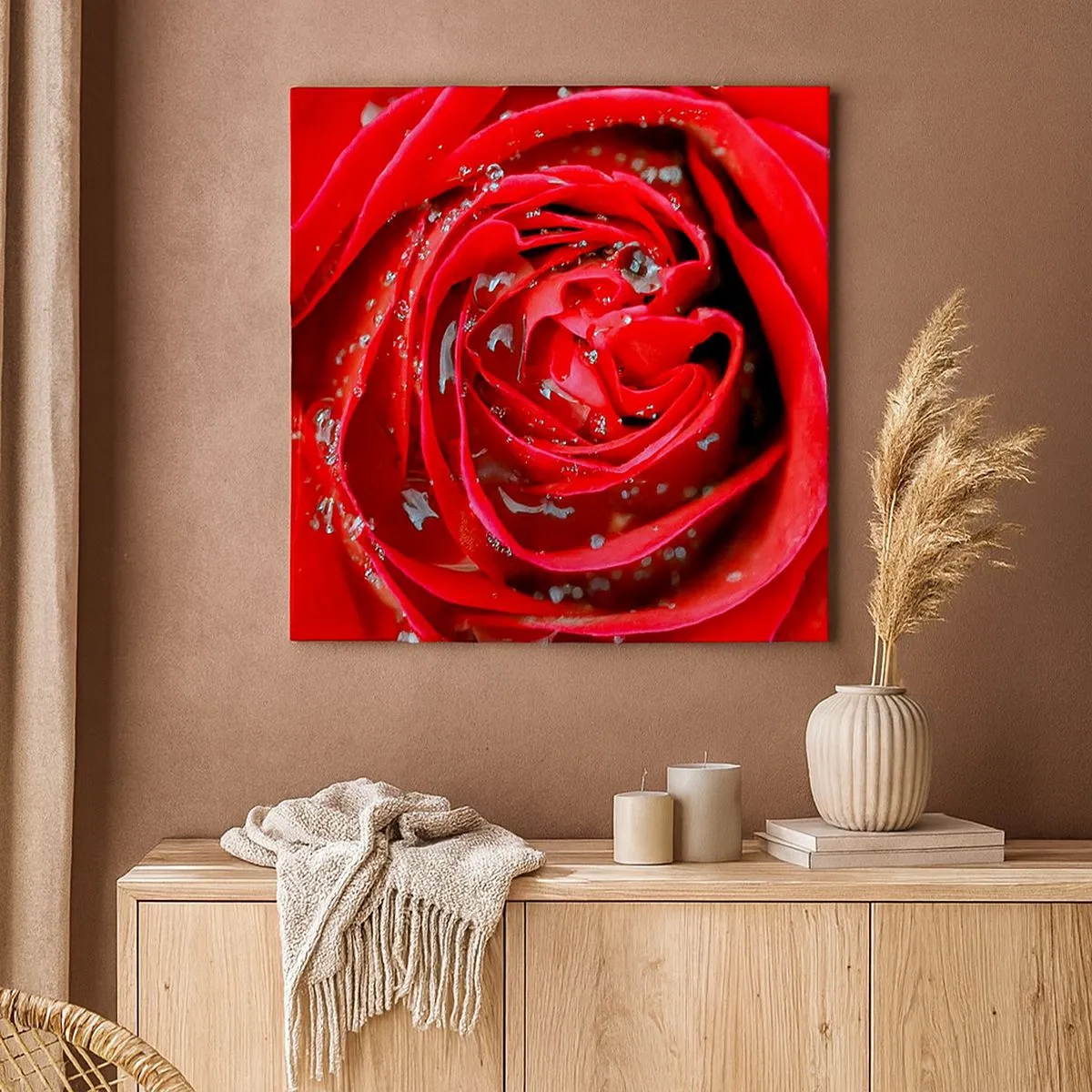 Vászonkép - A harmatcseppekben - 30x30 cm