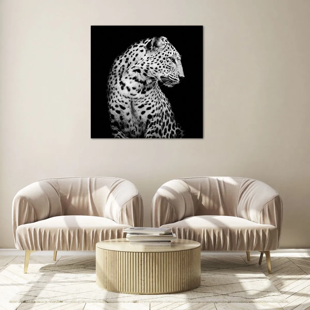 Üveg kép - Tökéletes jobb  profil! - 60x60 cm