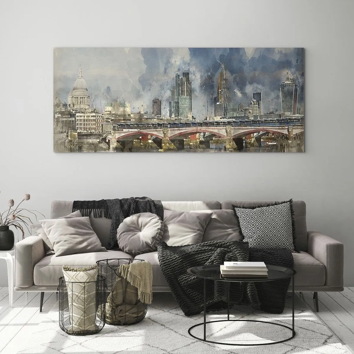 Üveg kép - London teljes pompájában - 100x40 cm