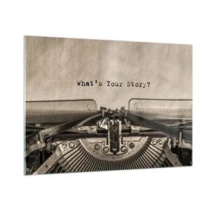 Üveg kép - Meséld el - 100x70 cm