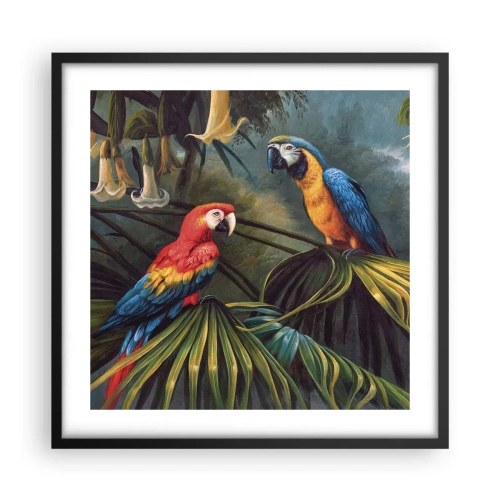 Poszter fehér keretben - Romantika a trópusokon - 50x50 cm