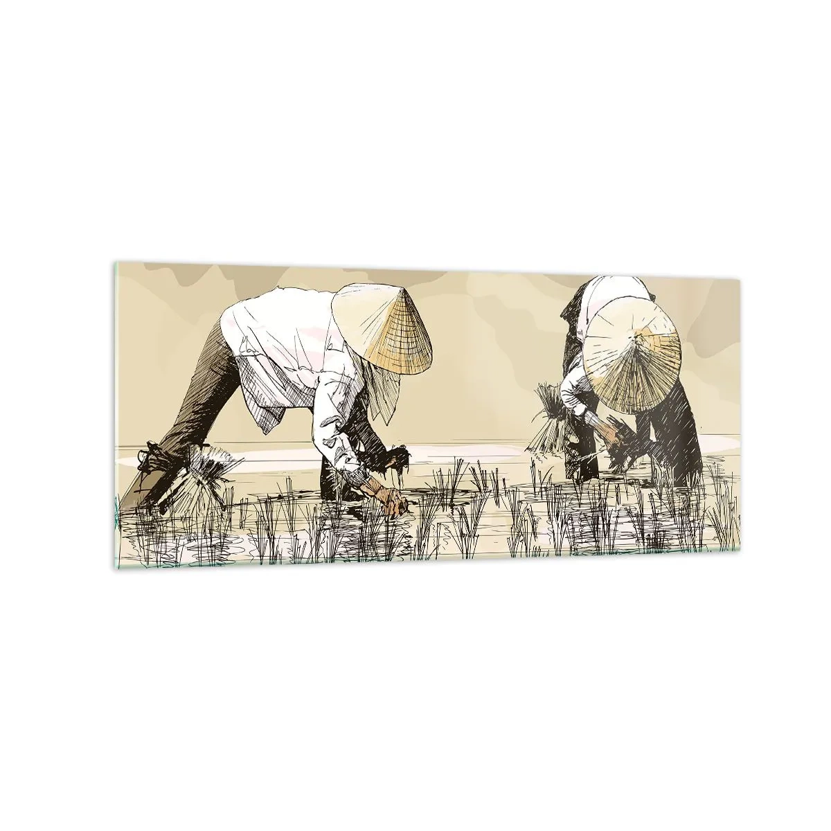 Üveg kép - Sikeres betakarítást - 120x50 cm