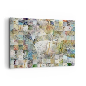 Vászonkép - Geometrikus átrendeződés - 120x80 cm