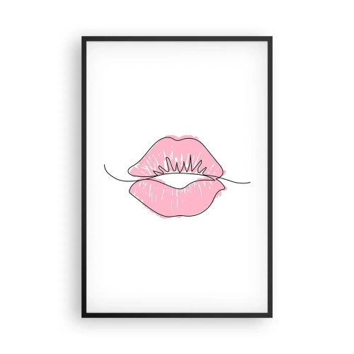 Poszter fehér keretben - Készen állsz a csókra? - 61x91 cm