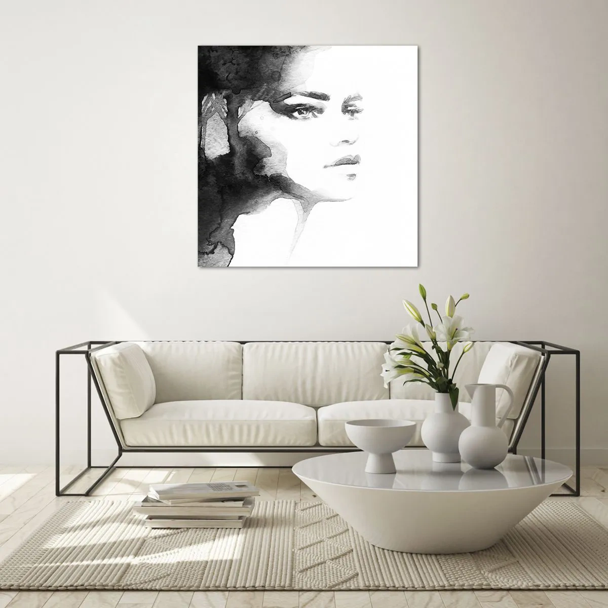 Üveg kép - Rejtélyből és ködből készült - 40x40 cm