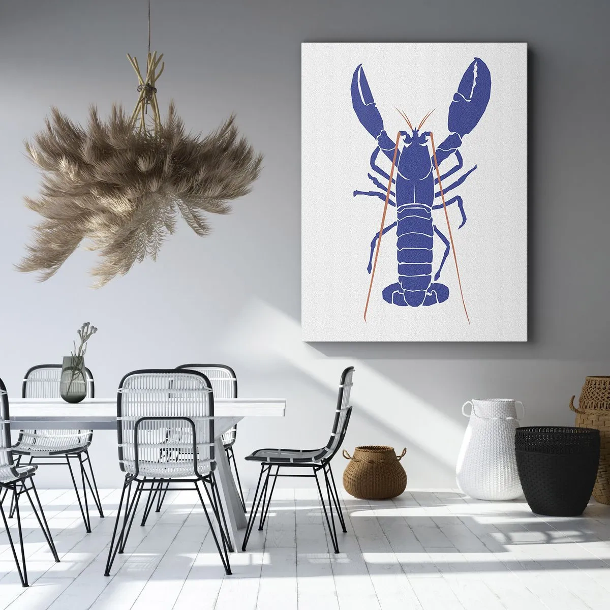 Vászonkép - Gránátalmában pompázó homár - 50x70 cm
