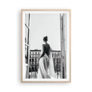 Poszter világos tölgy keretben - Az érzékek felébredése - 61x91 cm