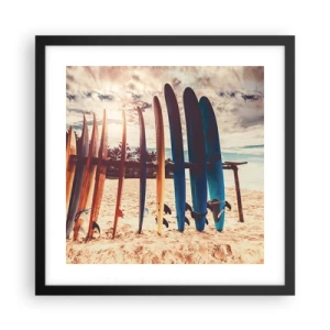 Poszter fehér keretben - Jó éjszakát, holnapig - 40x40 cm