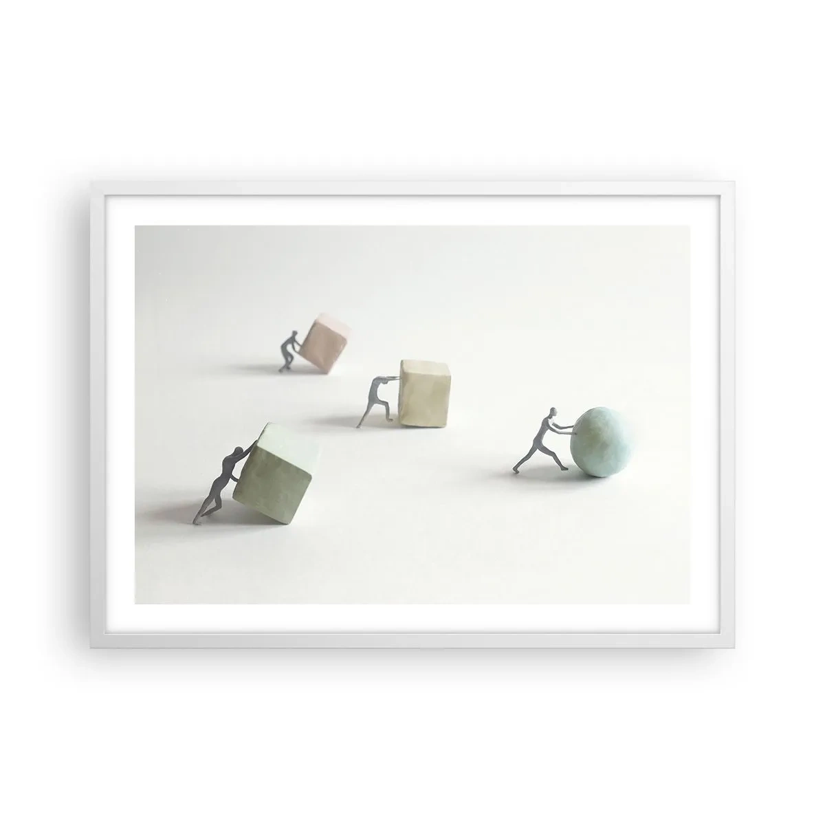 Poszter fekete keretben - Maga az élet - 70x50 cm