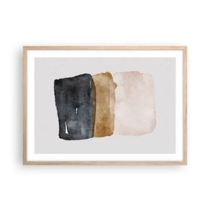 Poszter világos tölgy keretben - A föld színeinek kompozíciója - 70x50 cm