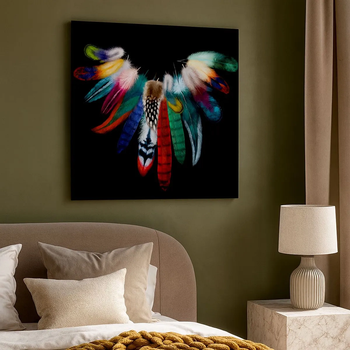 Vászonkép - Indiai nyaklánc - 30x30 cm