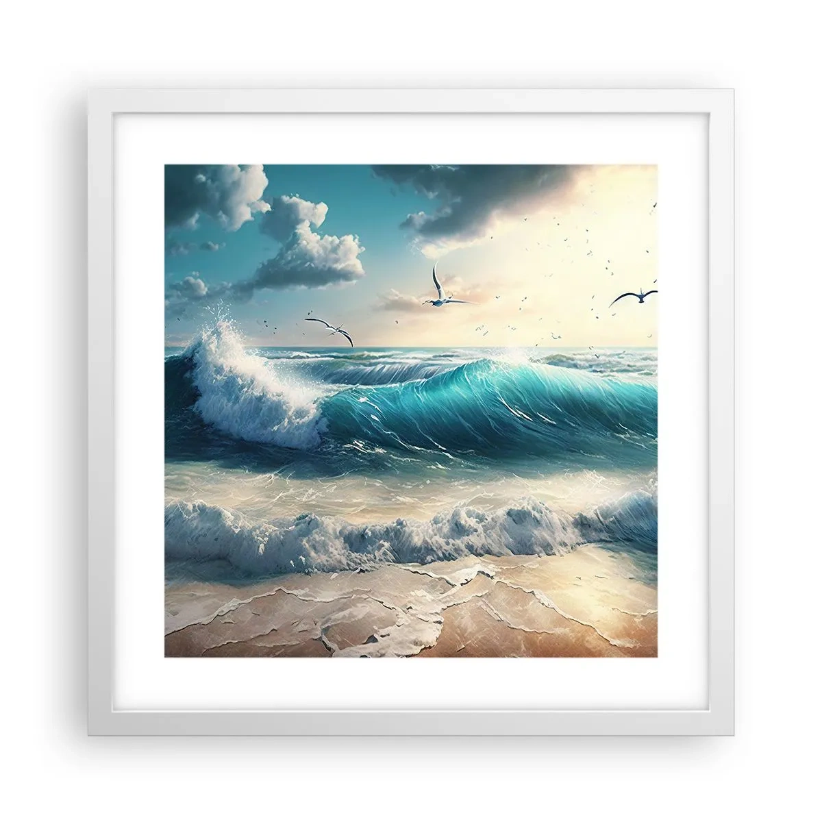 Poszter fekete keretben - Zaj csak neked - 40x40 cm