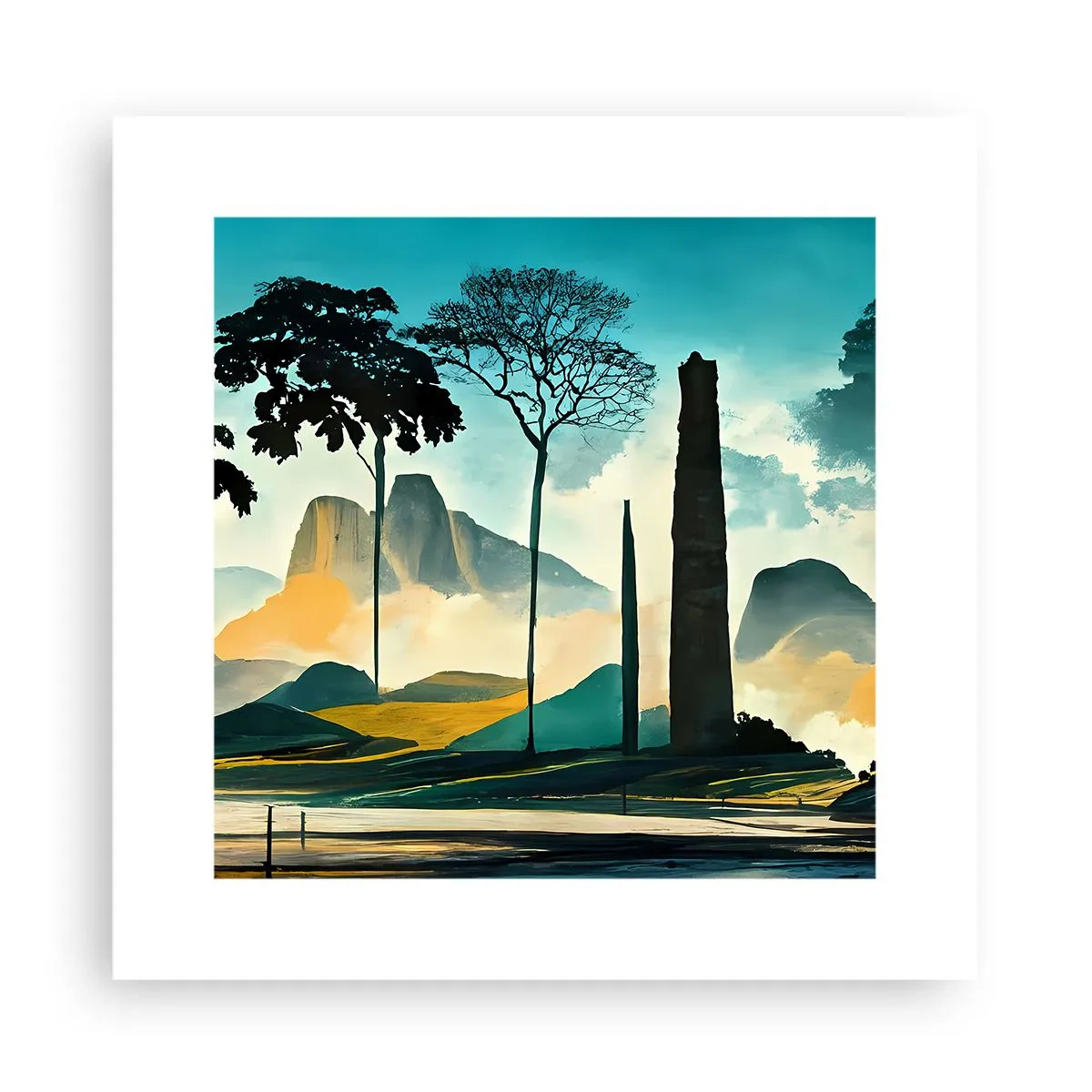 Poszter - Mindíg magasabbra és magasabbra - 30x30 cm