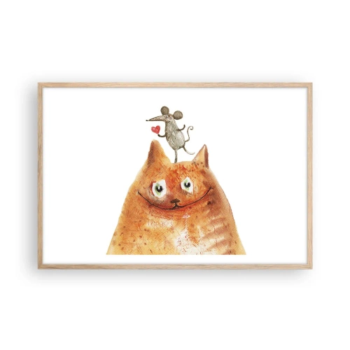 Poszter világos tölgy keretben - A szerelem paradoxonjai - 91x61 cm