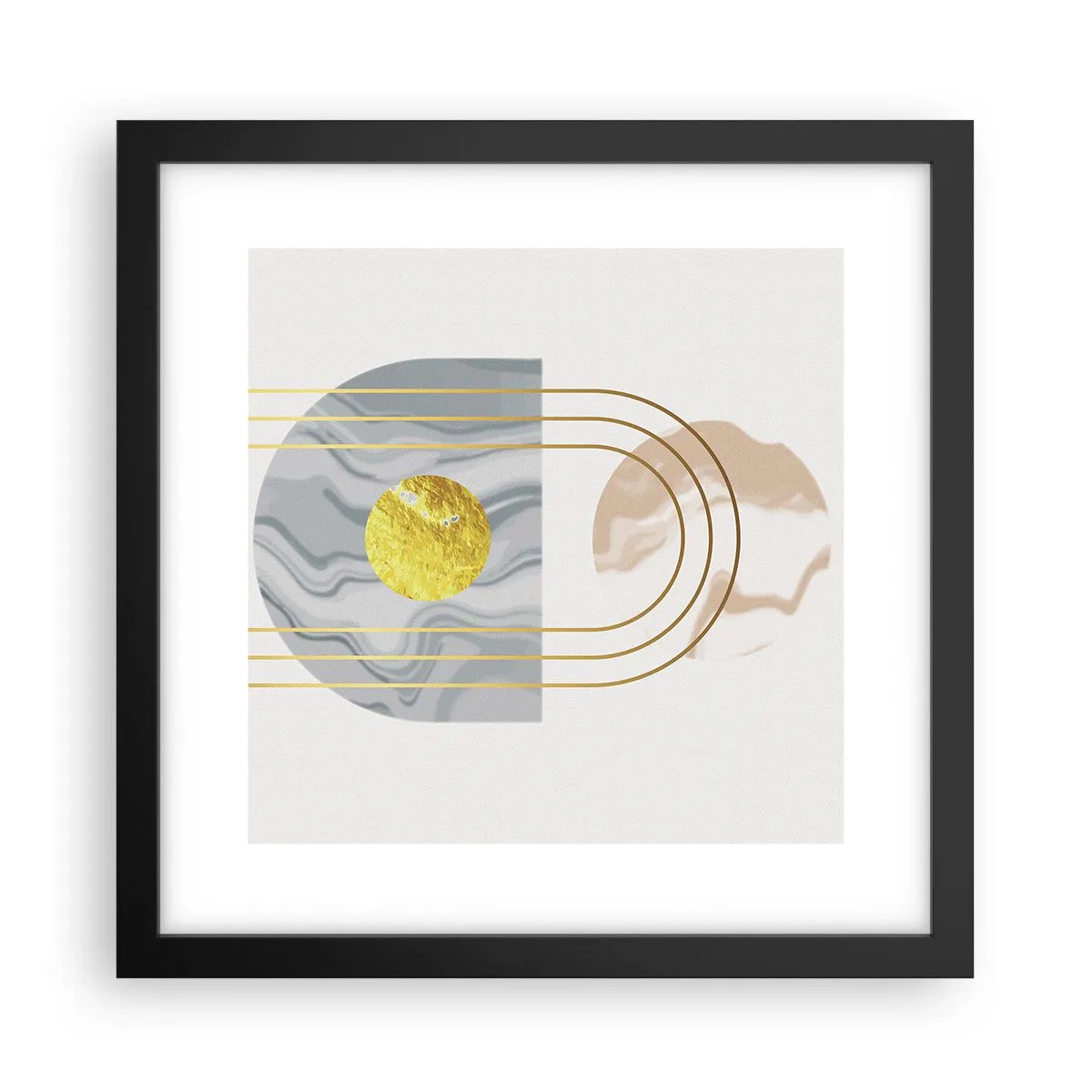 Poszter fehér keretben - Fényerő és ragyogás - 30x30 cm