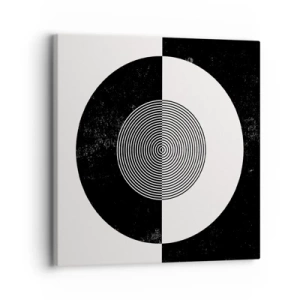 Vászonkép - Harmónia fekete-fehérben - 30x30 cm