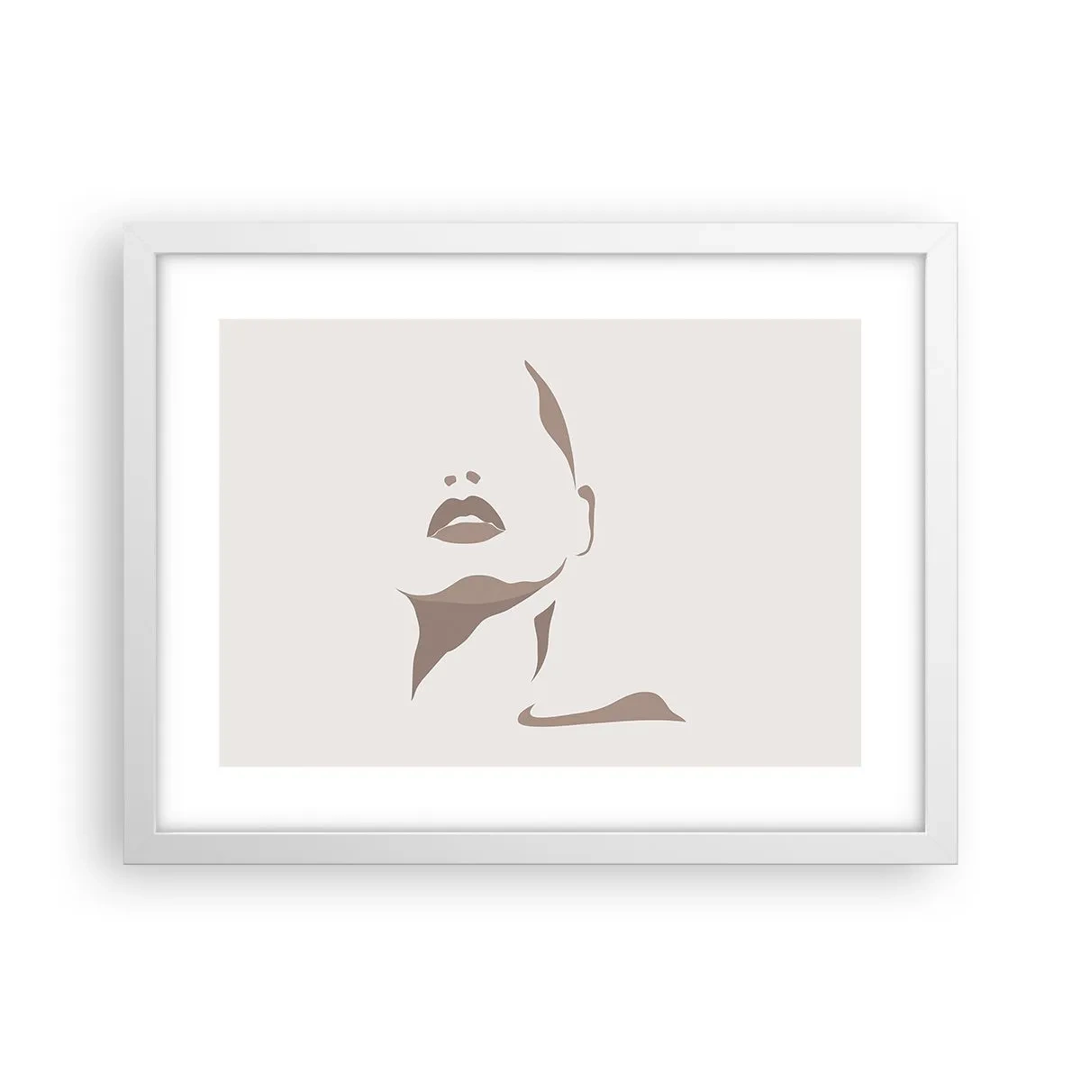 Poszter fekete keretben -  Fényből és árnyékból létrehozott - 40x30 cm