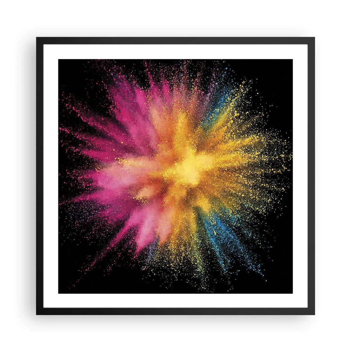 Poszter fehér keretben - A színek születése - 60x60 cm