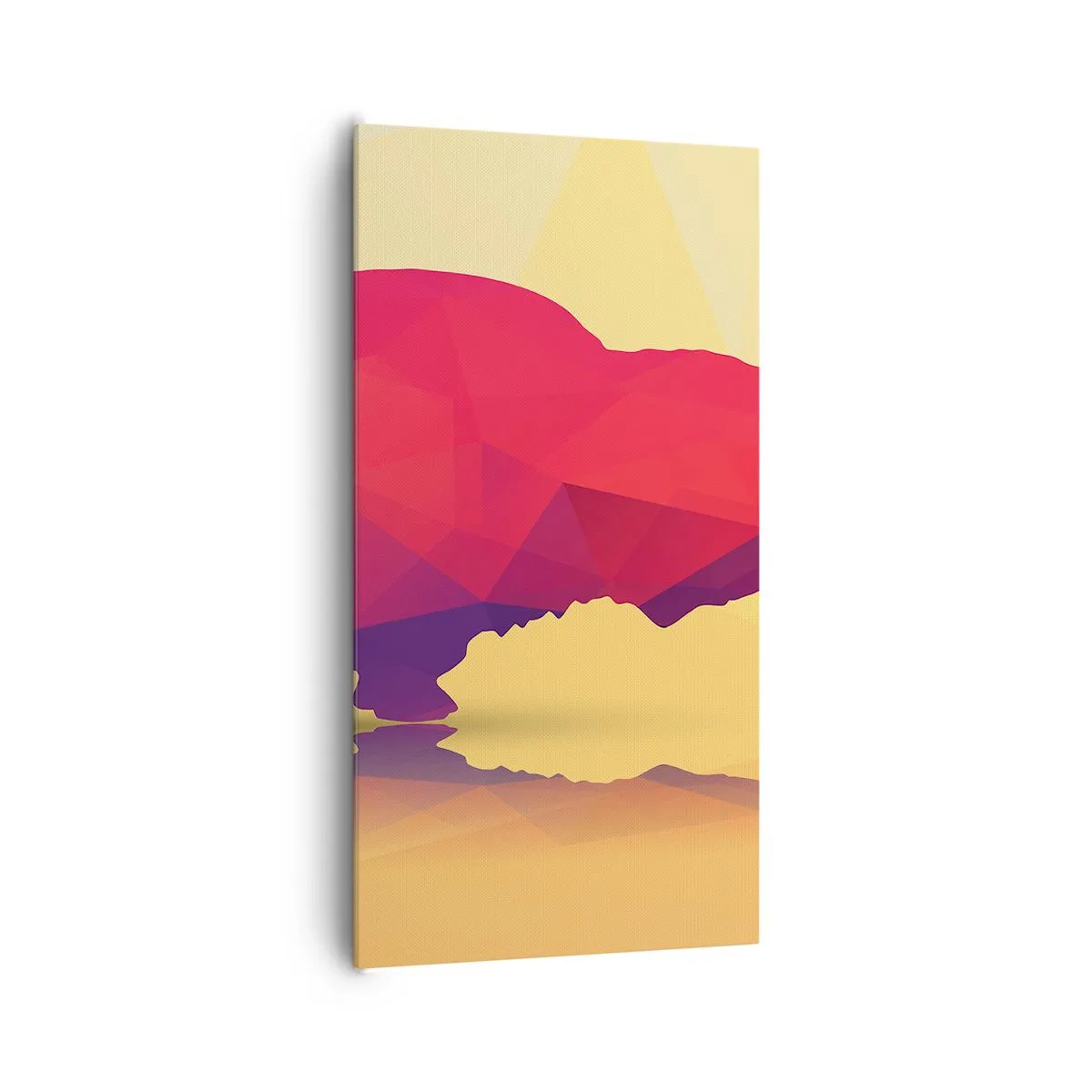 Vászonkép - Az európai bölény amaránt erőssége - 65x120 cm