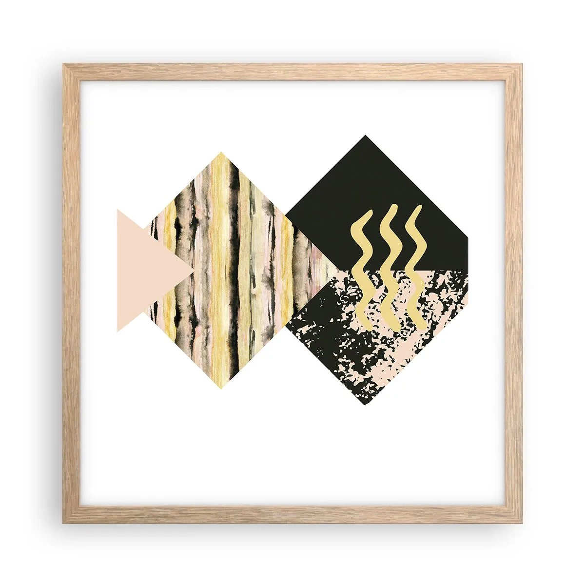 Poszter világos tölgy keretben - Nem olyan egyszerű - 40x40 cm