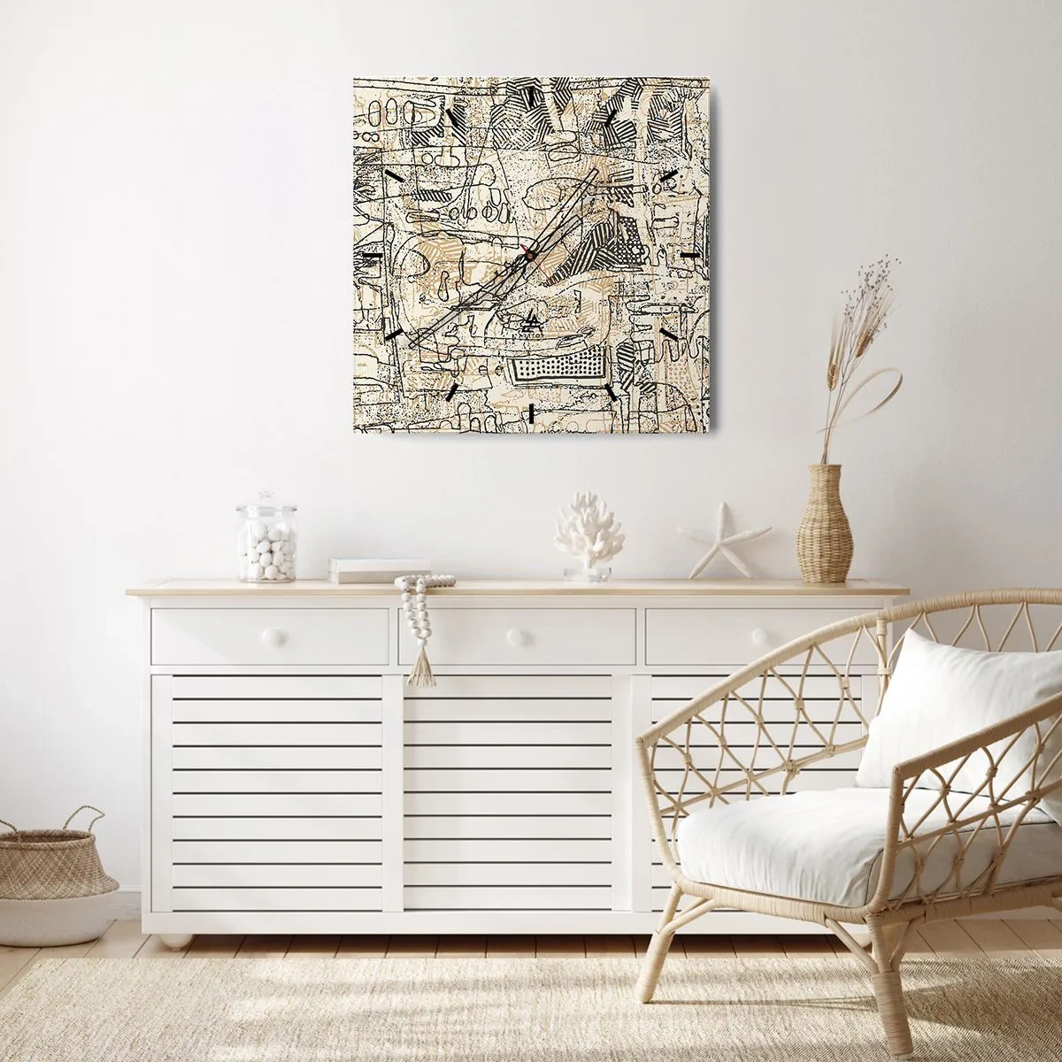 Falióra, Óra - Dekódolásra vár - 30x30 cm