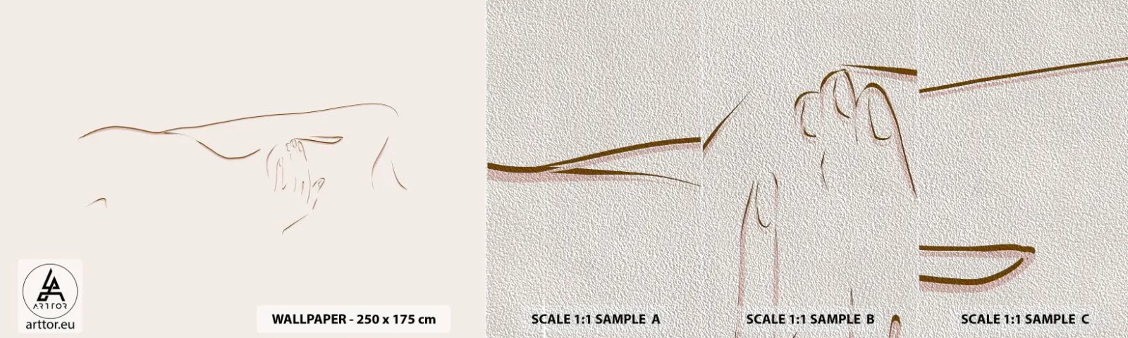 Fotótapéta Minta Premium Sand - A vágy alakja - Absztrakció, Grafika, Darab - 100x30 cm