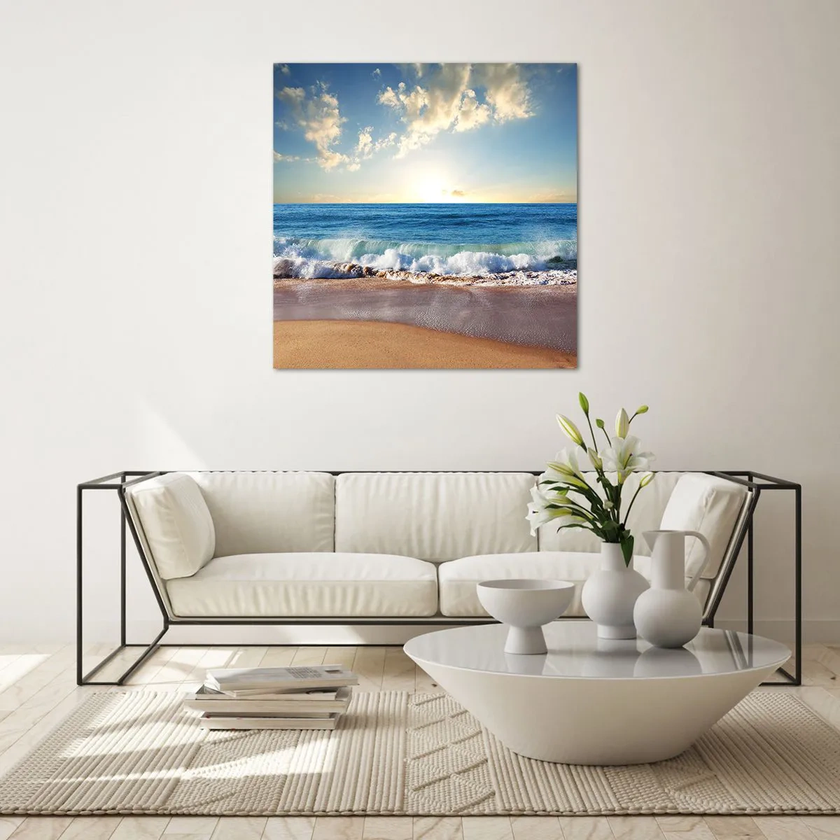 Üveg kép - Mozgás és nyugalom egyszerre - 40x40 cm