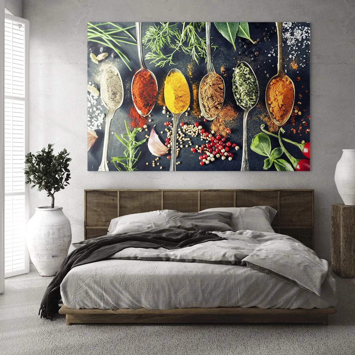 Üveg kép - Kulináris varázslat - 120x80 cm