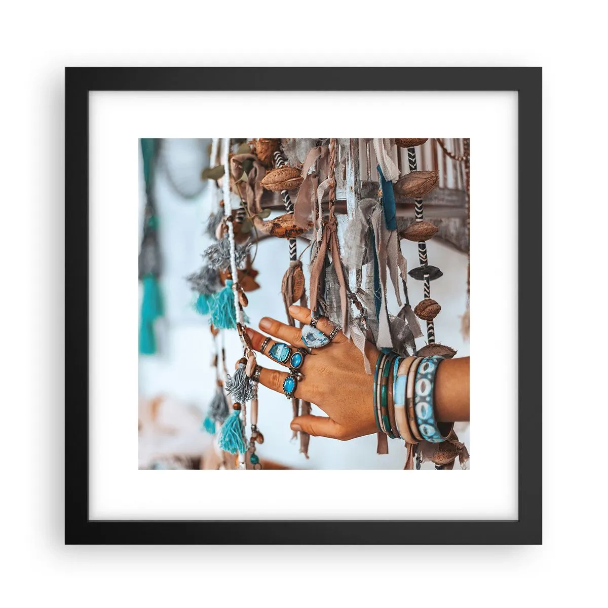 Poszter fehér keretben - Helyi kincsek - 30x30 cm