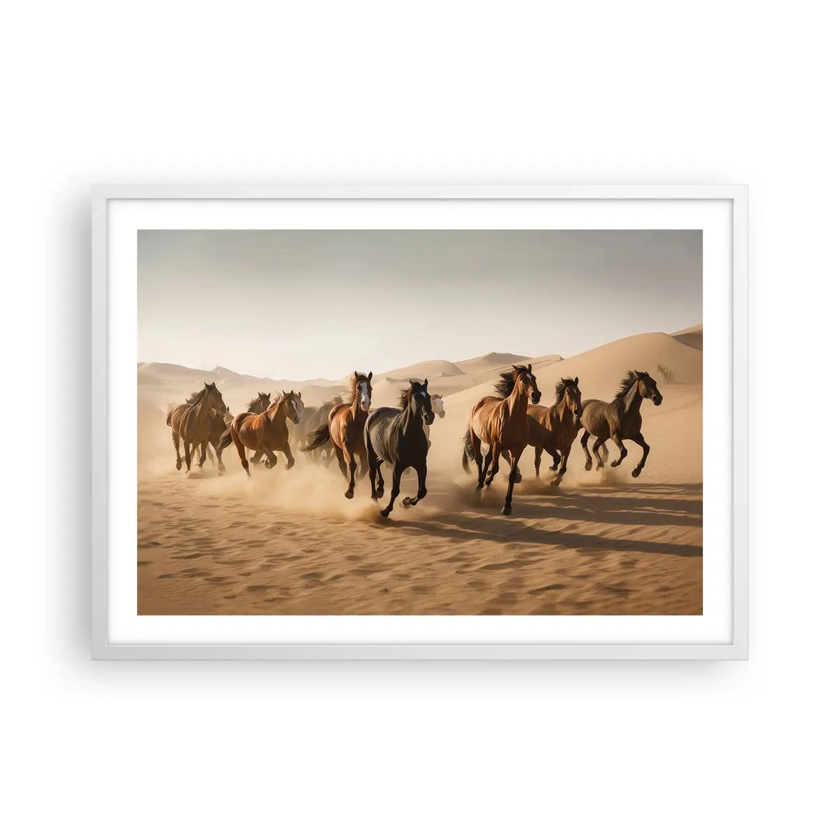 Poszter fekete keretben - Szabad, mint a szél - 70x50 cm