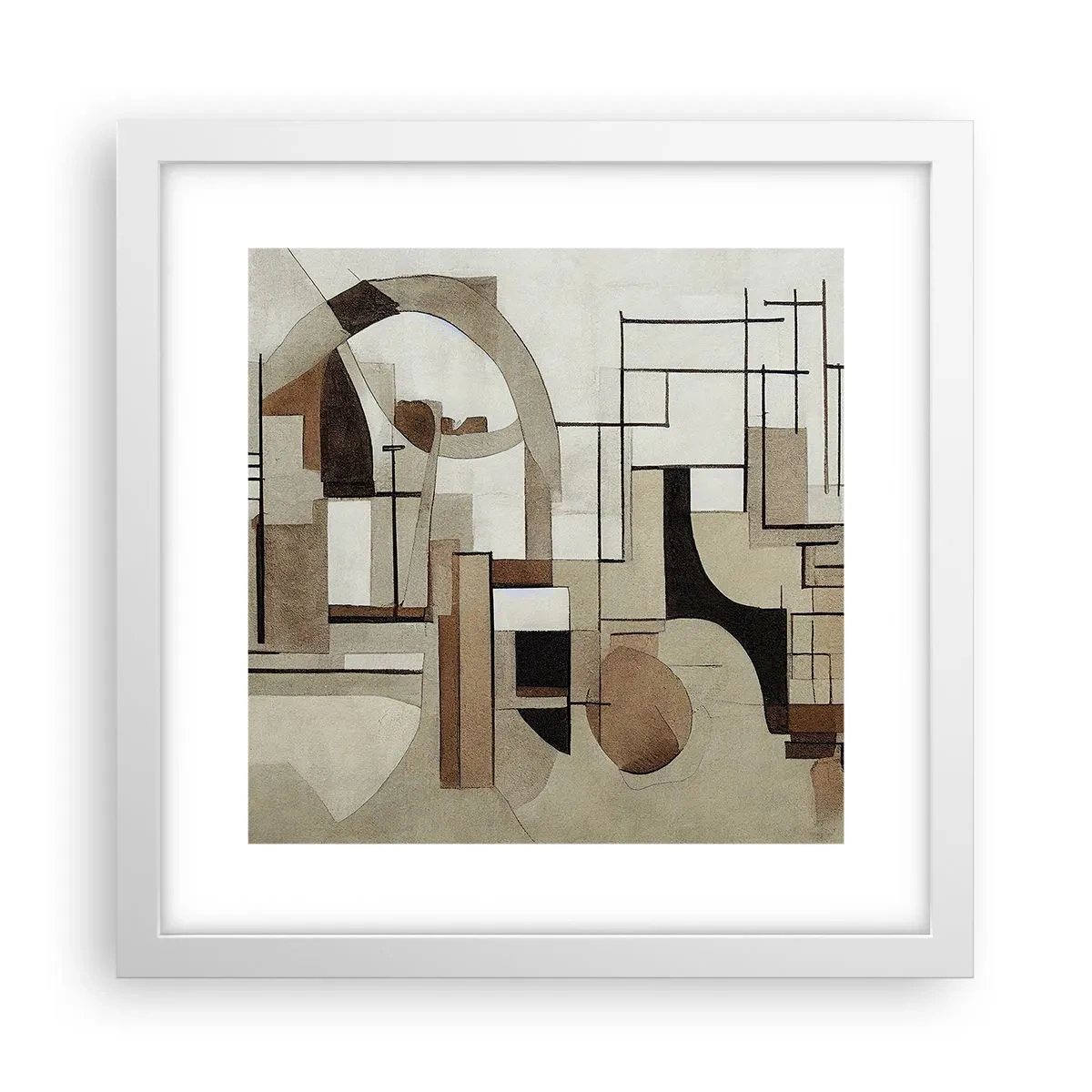 Poszter fekete keretben - Városkép 2.0 - 30x30 cm