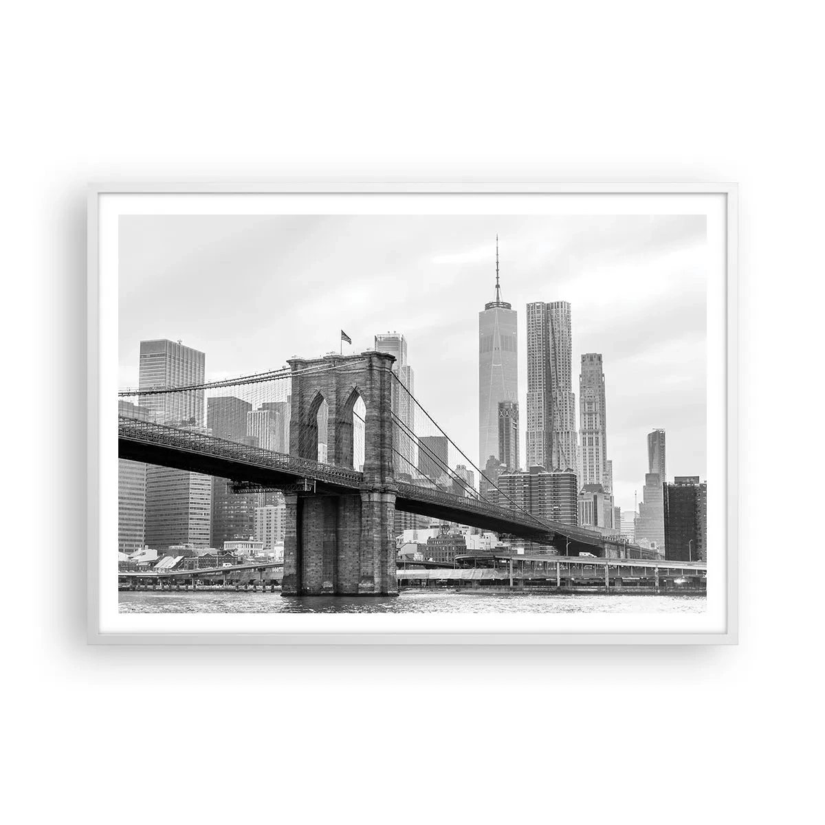 Poszter fekete keretben - New York-i hangulat - 100x70 cm