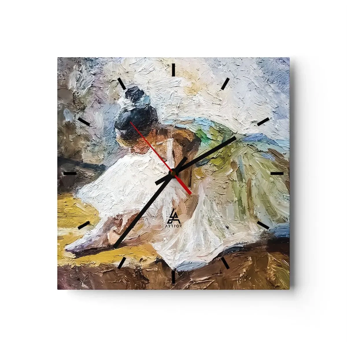 Falióra, Óra - Degas festményéből - 30x30 cm