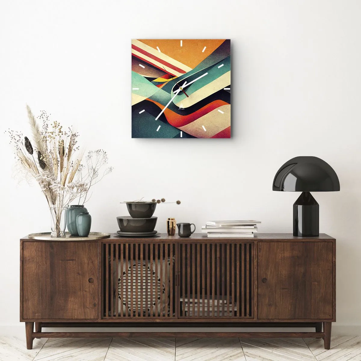 Falióra, Óra - Intenzív kompozíció - 40x40 cm