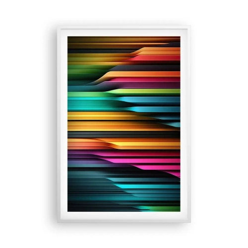 Poszter fekete keretben - Fényorgonák - 61x91 cm