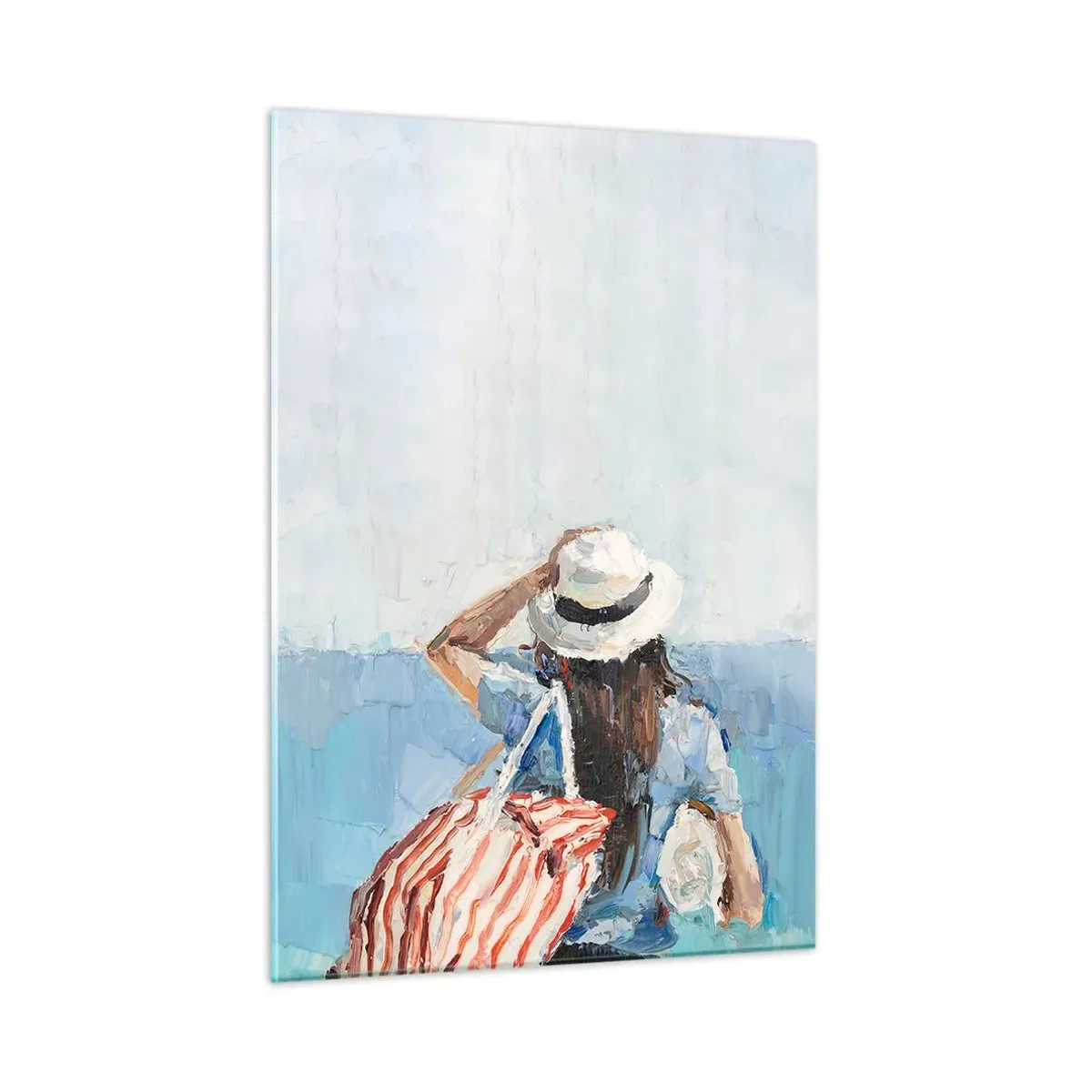 Üveg kép - Üdvözöljük a nyaraláson - 50x70 cm