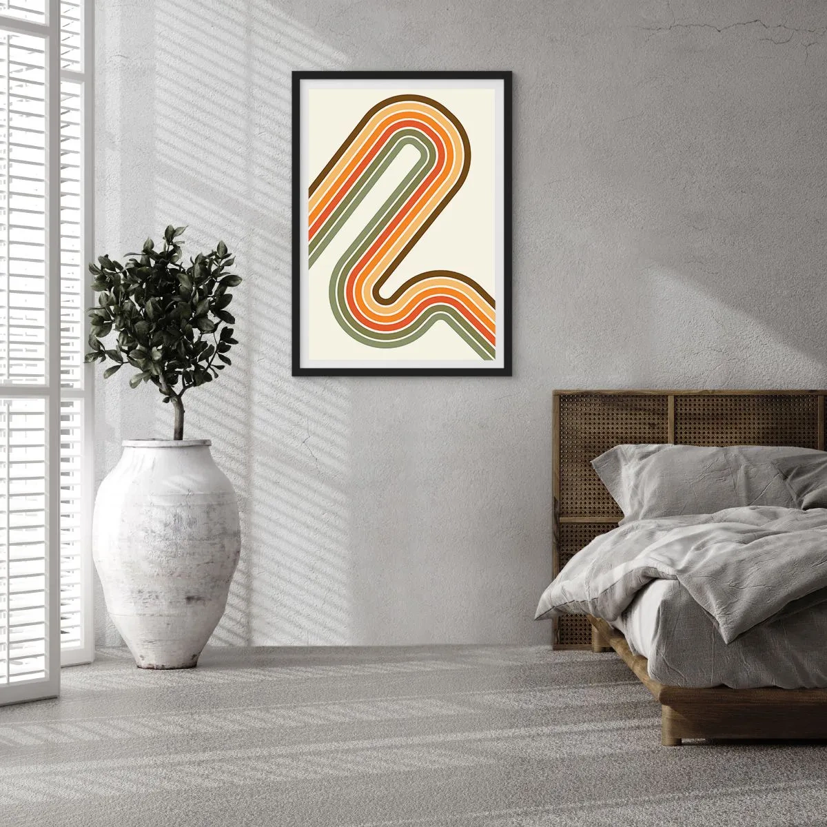 Poszter fehér keretben - Cikkcakkban a célba - 40x50 cm