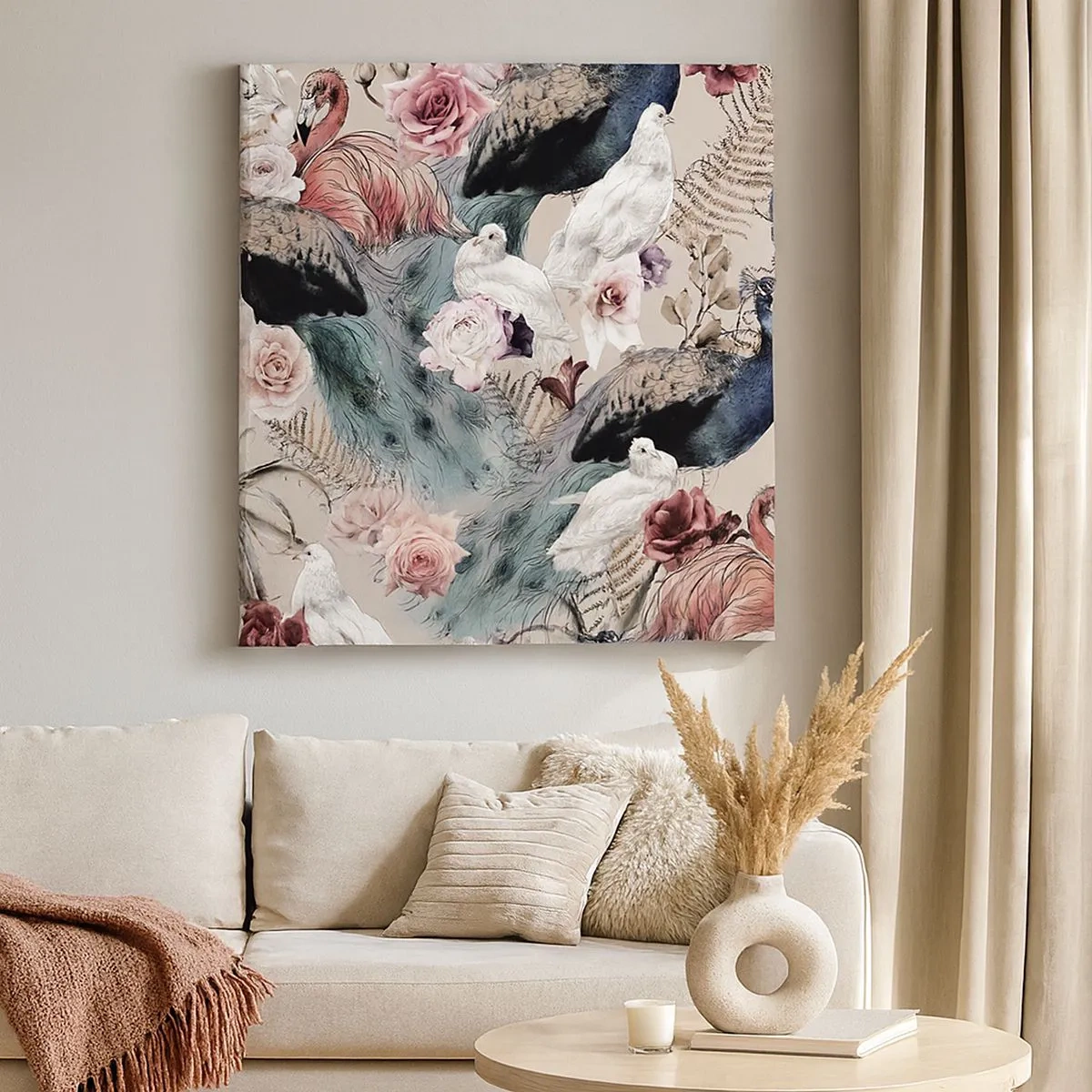 Vászonkép - A palota kertjében - 30x30 cm