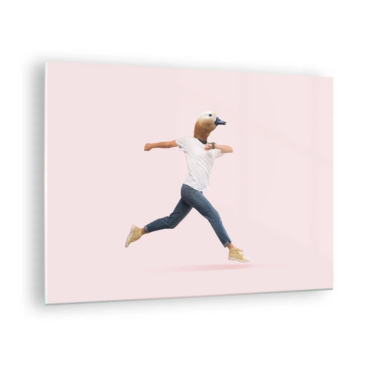 Üveg kép - Egy csipetnyi abszurditás - 70x50cm - Egy csipetnyi abszurditás - Modern fali dekoráció nappalihoz és hálószobához ARTTOR