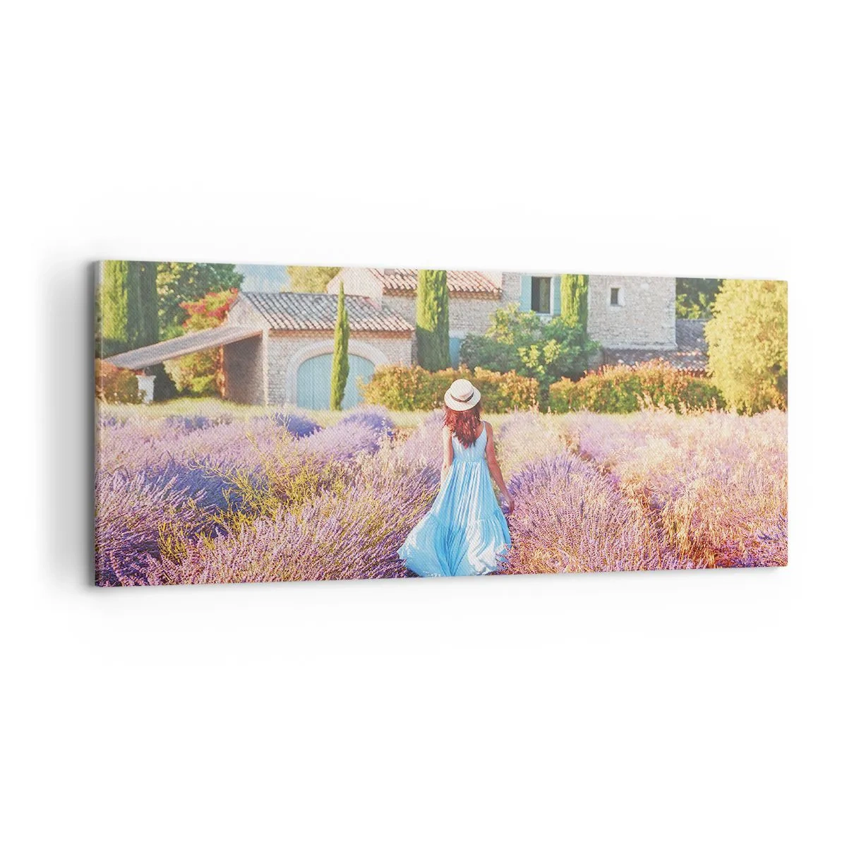 Vászonkép - Levendula lány - 100x40 cm