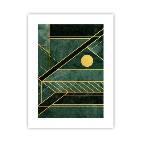 Poszter - Az arany és azúrkék dinamikája - 30x40 cm