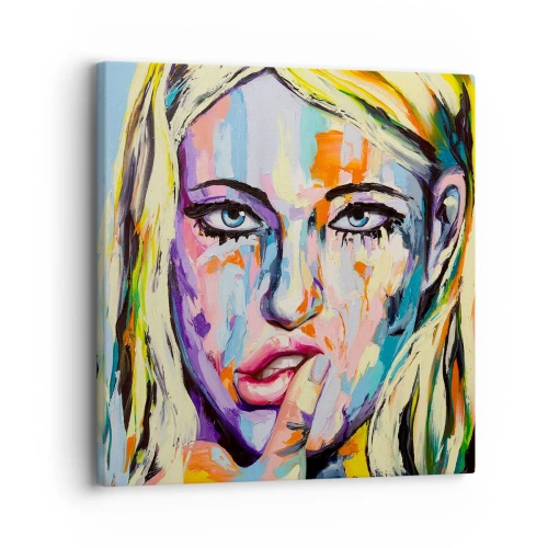 Vászonkép - Nézz egyenesen a szemébe - 30x30 cm