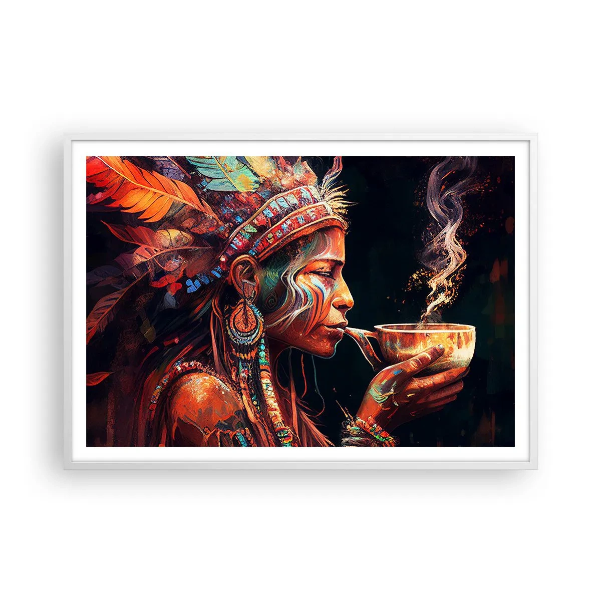 Poszter fekete keretben - Egy varázslatos rituálé - 100x70 cm