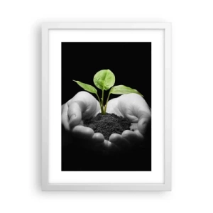 Poszter fekete keretben - Szeretem a természetet, védem azt - 30x40 cm