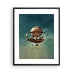 Poszter fehér keretben - Julius Verne üdvözöl - 40x50 cm
