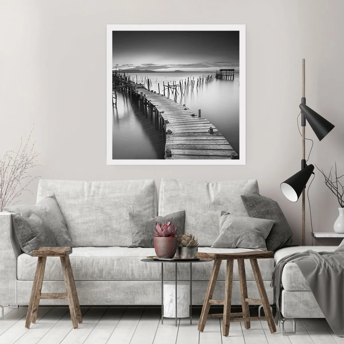 Poszter - Egy elfeledett part békéje - 50x50 cm