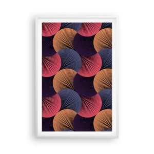 Poszter fekete keretben - Körkörös ritmusban - 61x91 cm