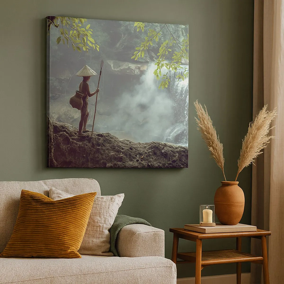 Vászonkép - Barátságban a természettel - 30x30 cm