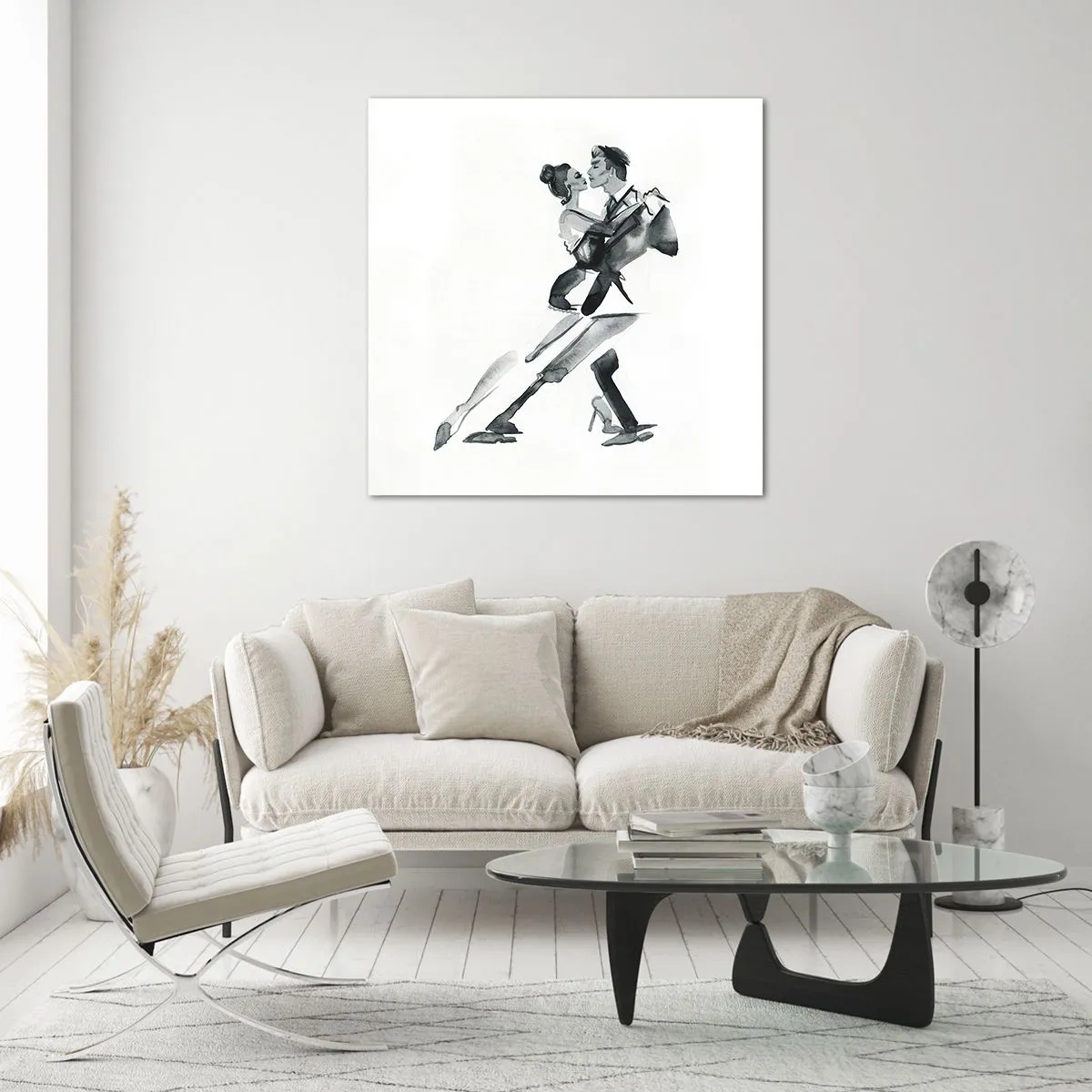 Üveg kép - Egy ütemben - 40x40 cm